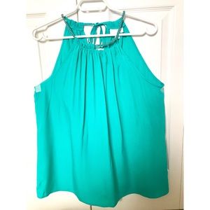 New York & Company Green Halter neck blouse